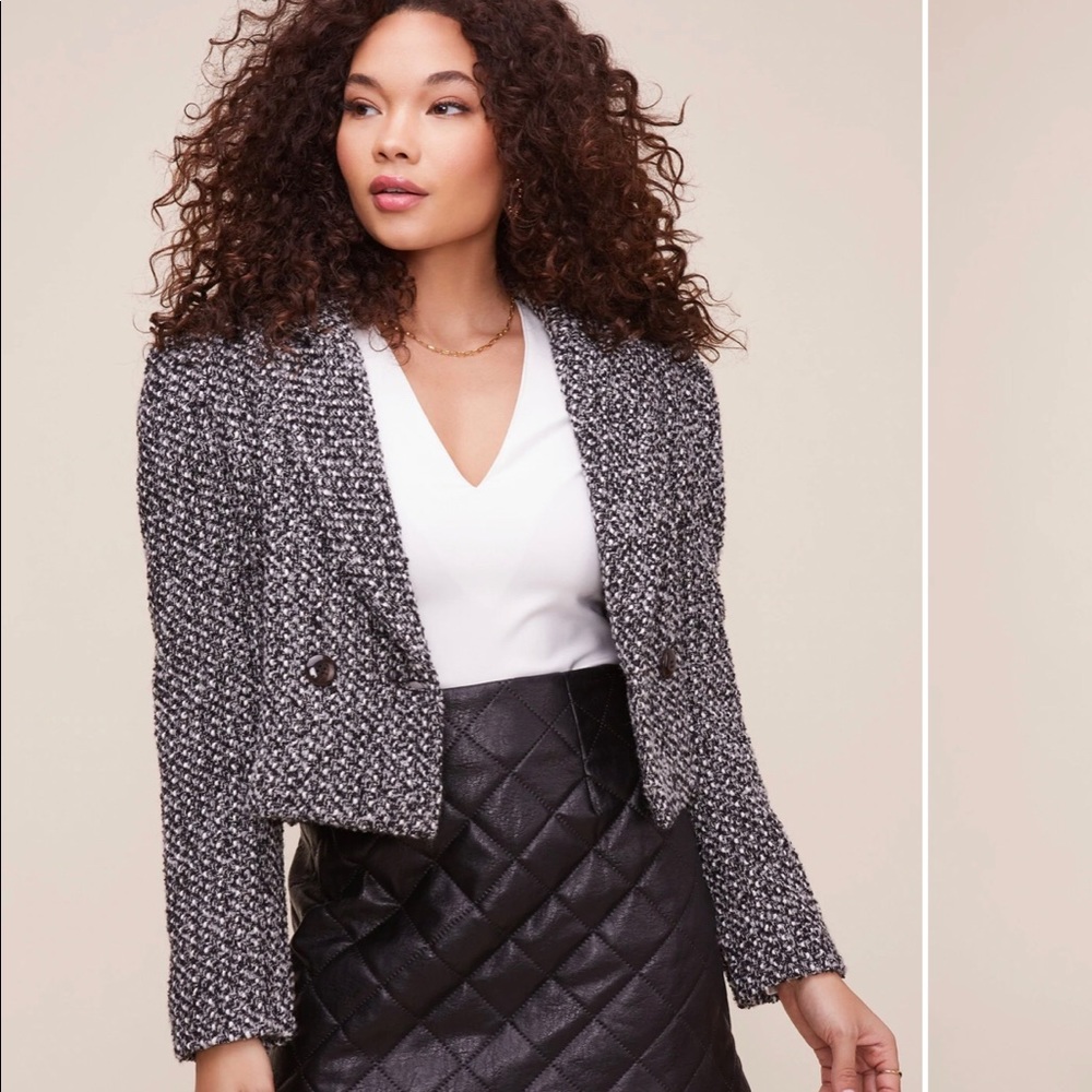ASTR Perla Tweed Knit Blazer